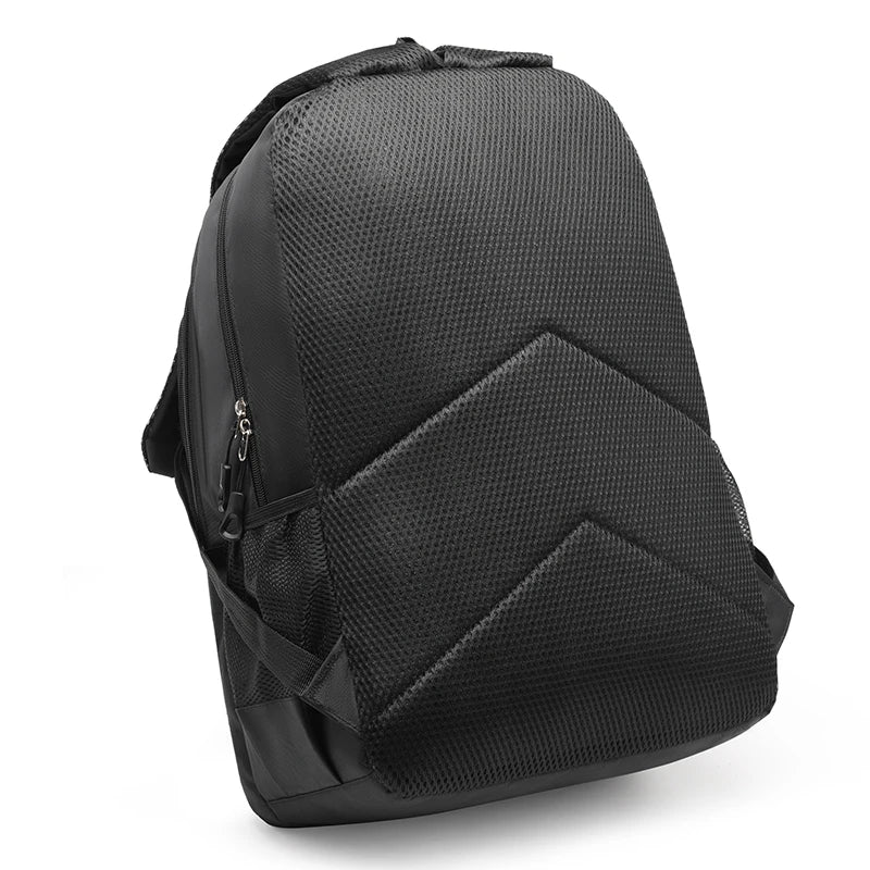 Mochila de Viagem com Alças Acolchoadas, Bolsos Laterais em Malha e Design Esportivo para Uso Diário